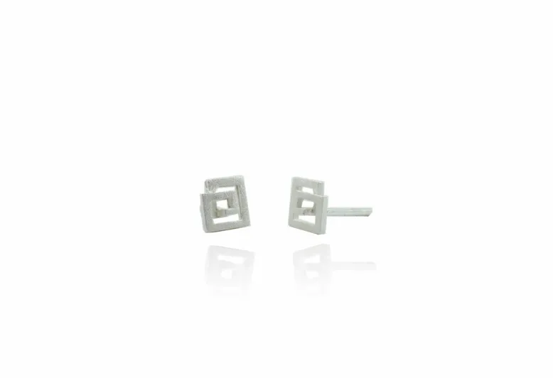 Pendientes Zoom Cuadrados