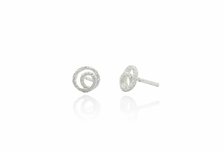 Pendientes Zoom Redondos Texturados