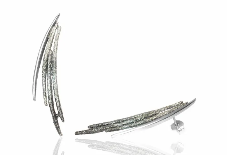 Pendientes Dynamic Grandes Grises