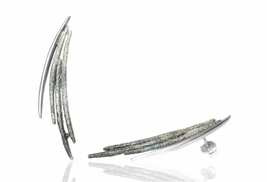 Pendientes Dynamic Grandes Grises