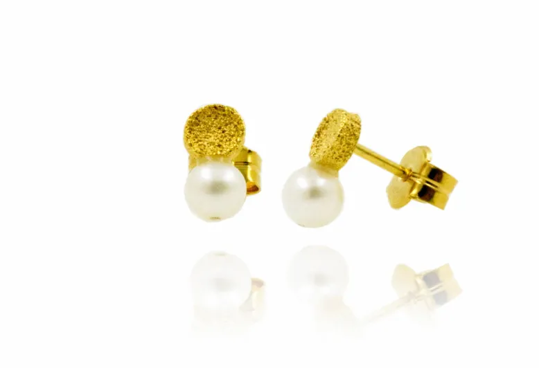 Pendientes TOY Redondos Medianos con Perla