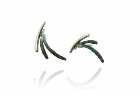 Pendientes Dynamic Pequeños Grises