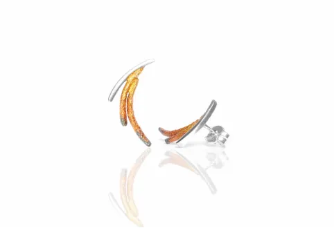 Pendientes Dynamic Pequeños Ocre
