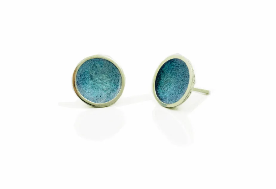 Arracades Singular 1 rodona gran blau clar