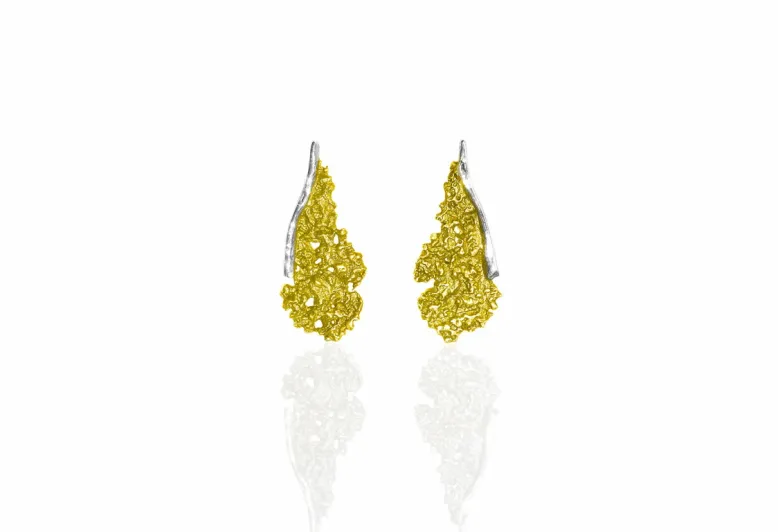 Symphony sun ochre earrings