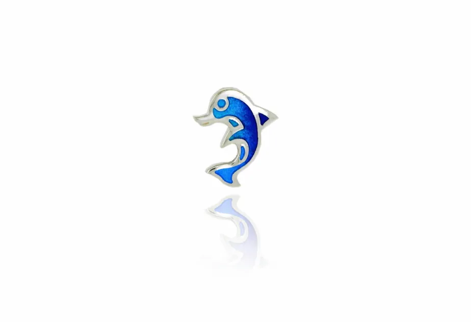 Blue dolphin pendant