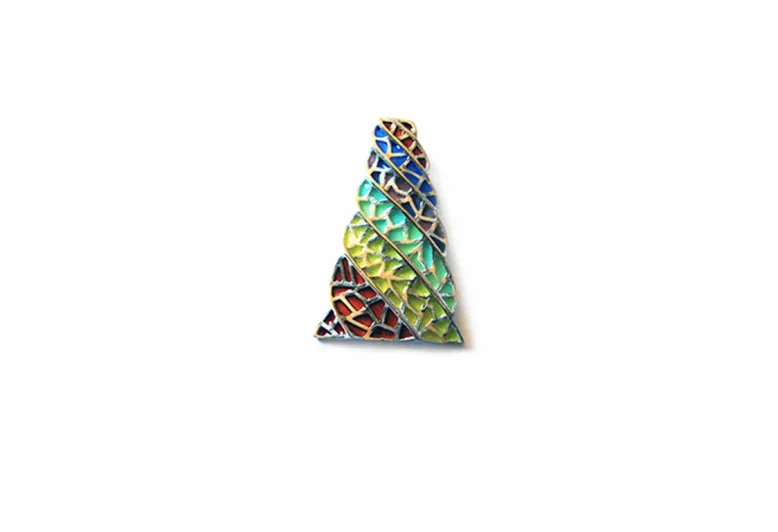 Large colorful Güell Palace Chimney Pendant
