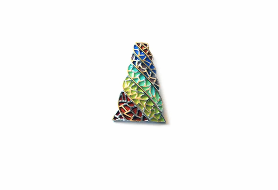 Large colorful Güell Palace Chimney Pendant