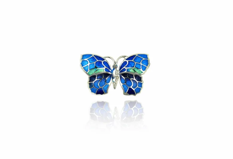 Colgante Mariposa Azul Pequeño