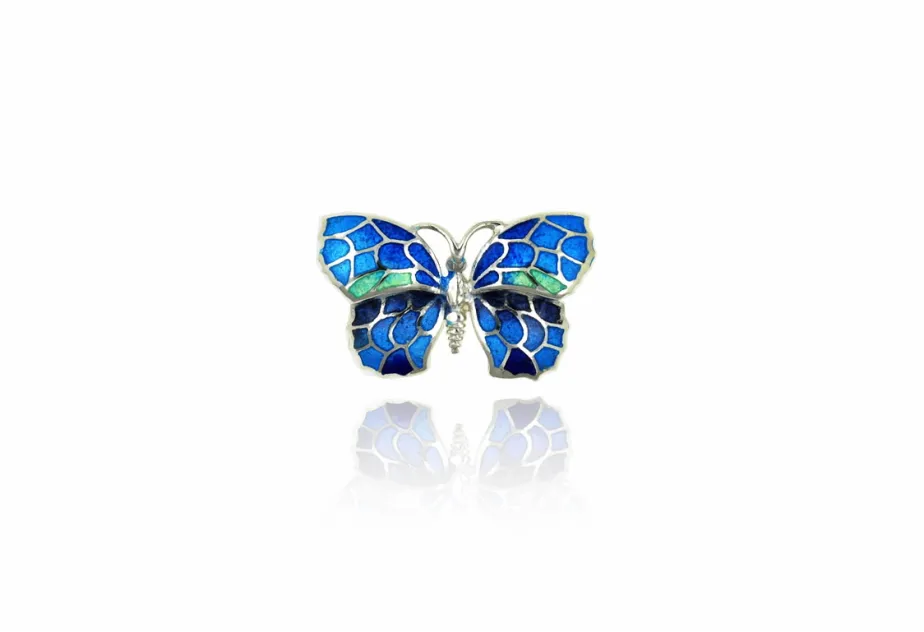 Small Blue Butterfly Pendant