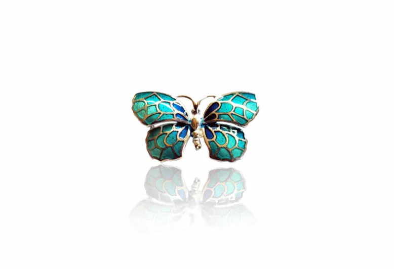Small Green Butterfly Pendant