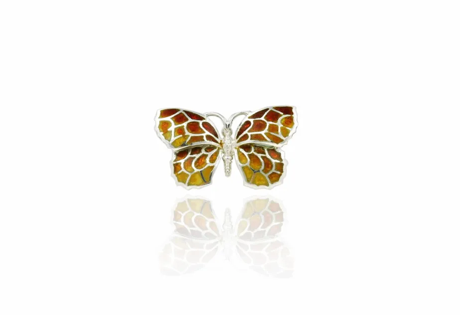 Small Ochre Butterfly Pendant