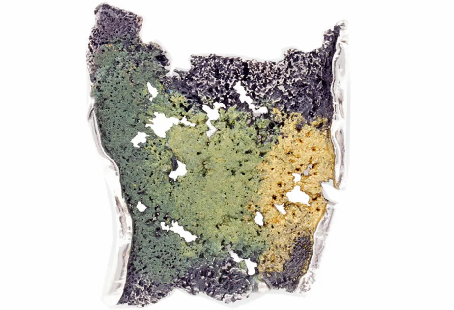 Intenzza Lichen green big pendant