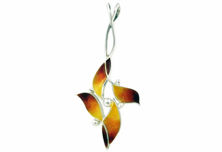 Narrow Ochre Amil Pendant