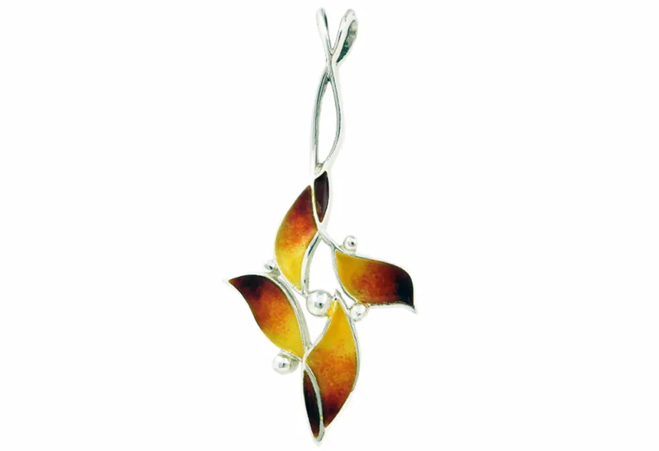 Narrow Ochre Amil Pendant