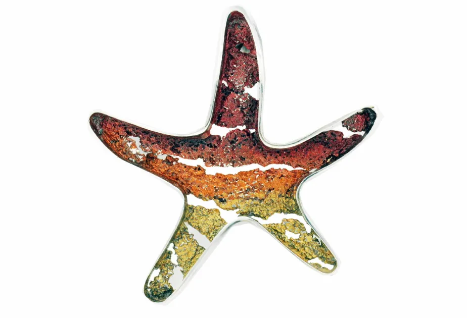 Sea Star ochre pendant