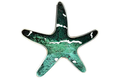 Colgante Estrella Mar-Itim grande verde Esmeralda