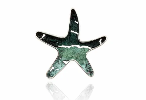 Penjoll Estrella Mar-Itim mitjana verd Maragda