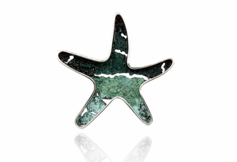 Penjoll Estrella Mar-Itim mitjana verd Maragda