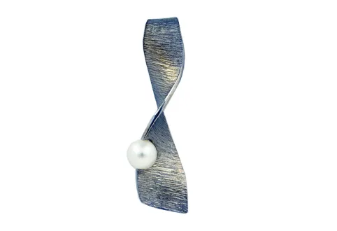 Anhänger Moebius mit Perle aussen