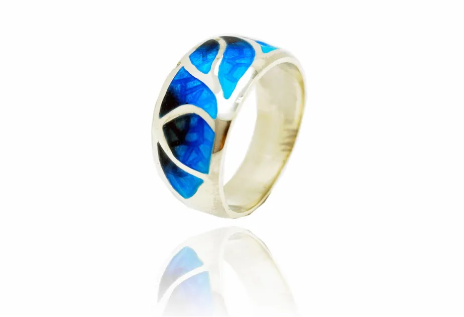 Anillo Gaudi azul