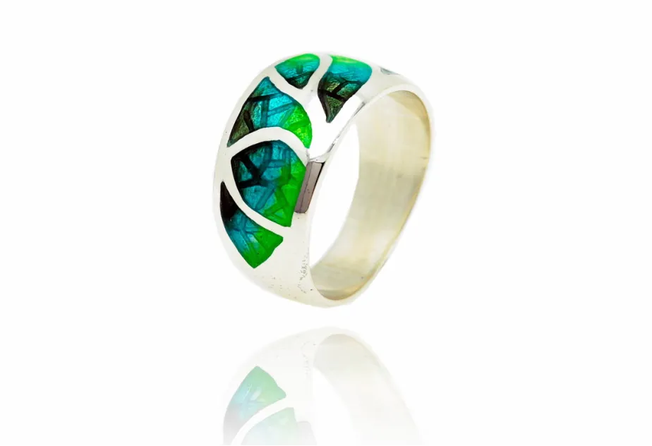 Anillo Gaudi verde