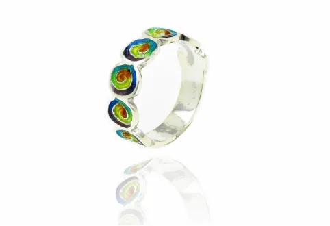Anillo escalera caracol colorines