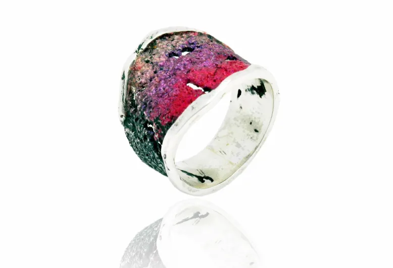 Anillo Intenzza Rojo Siena Pequeño