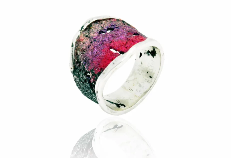 Anillo Intenzza Rojo Siena Pequeño
