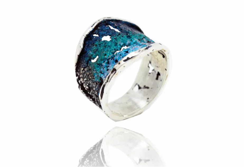 Small Formentera-blue Intenzza ring