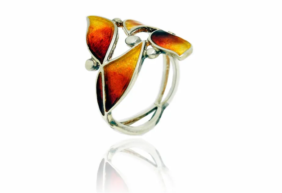 Kleiner ockerfarbener Ring Amil