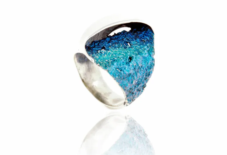 Anillo Gala Grande Azul Formentera