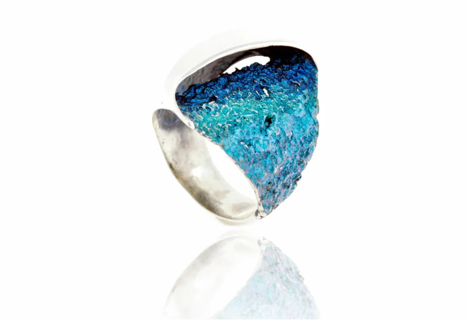 Anillo Gala Grande Azul Formentera