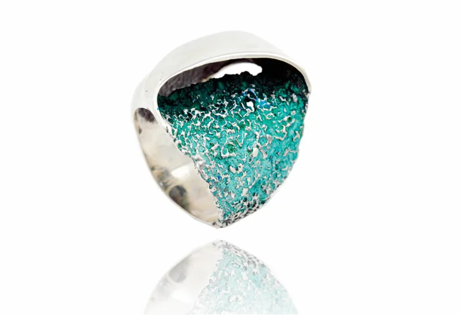 Anillo Gala Grande Verde Esmeralda