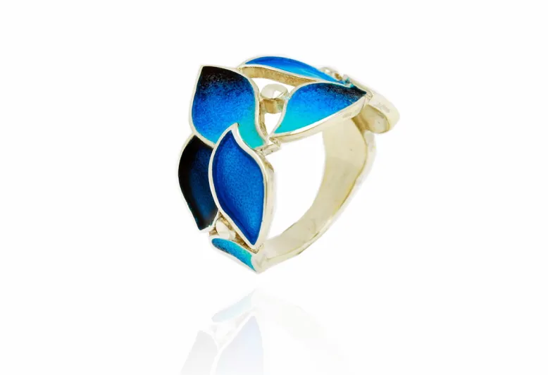 Großer blauer Ring Amil