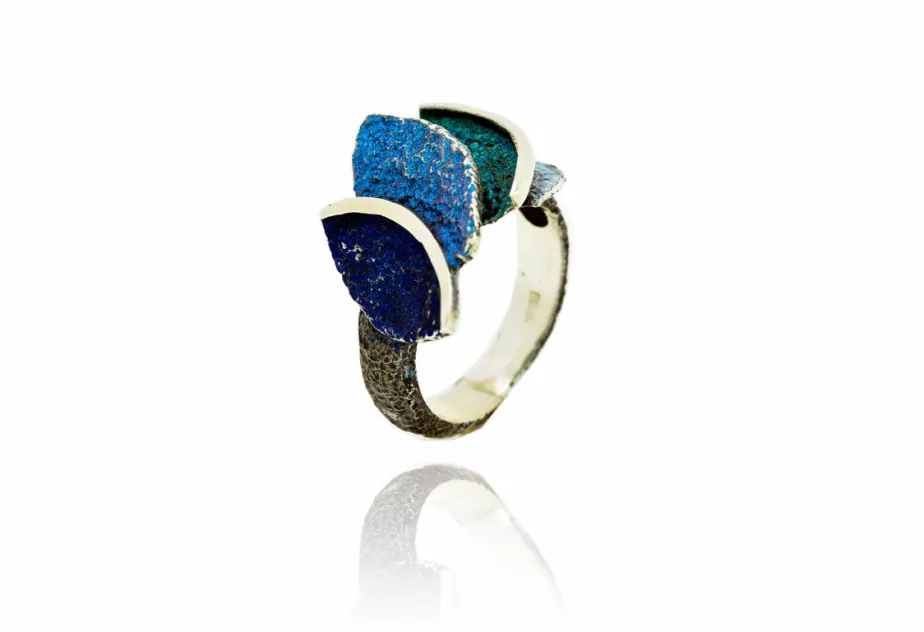 Kleiner blauer Ring Smile
