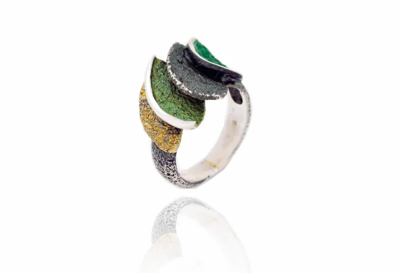 Smile Lichen green little ring