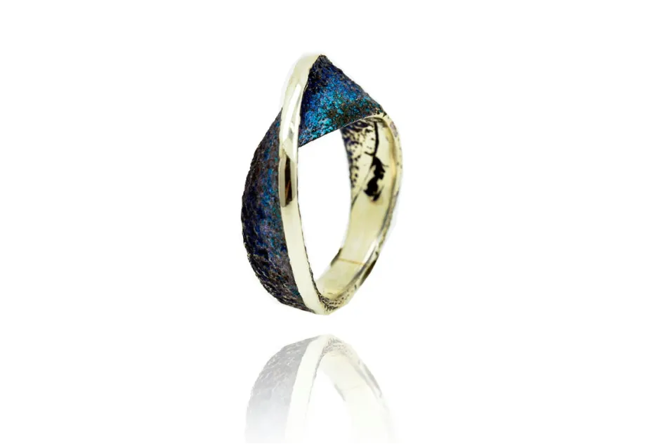 Anell Moebius textura blau