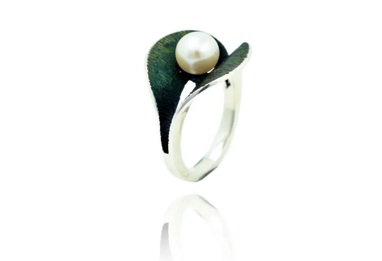 Anell Eco perla verd
