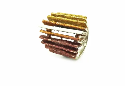 Anillo Junc Grande Ocre