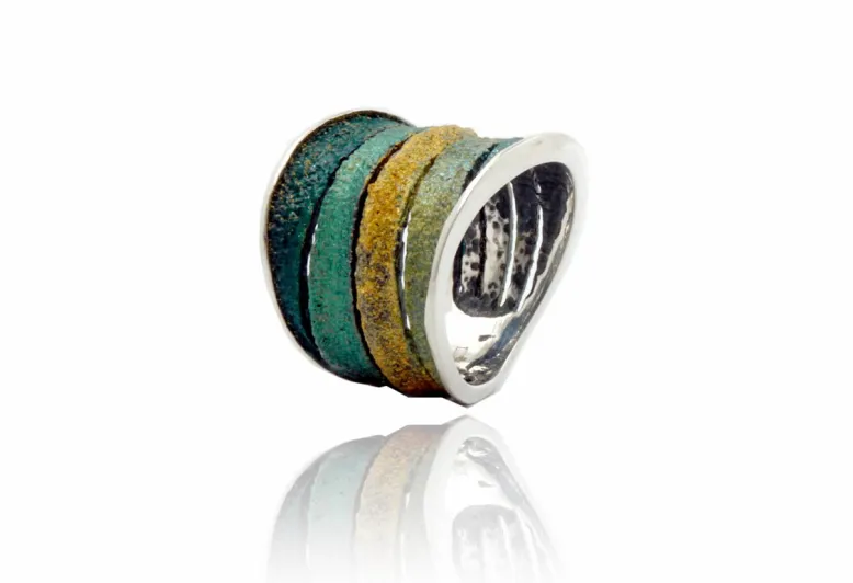 Anillo Bori Grande Verde