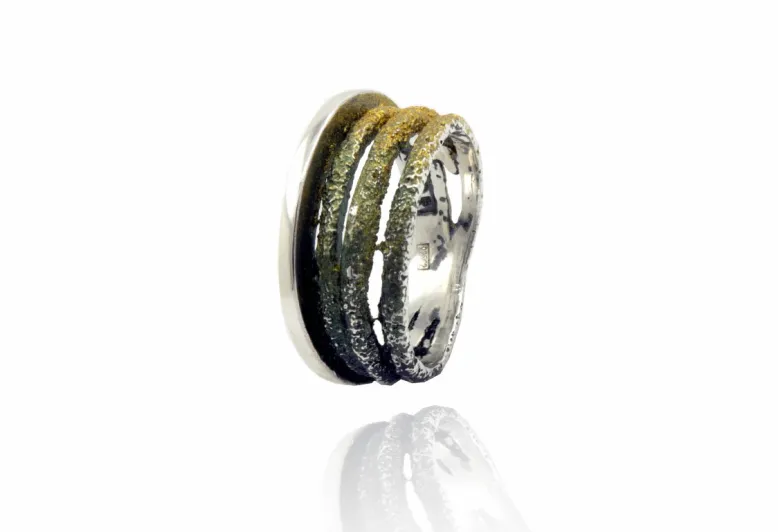 Anillo Dynamic Pequeño Verde Liquen