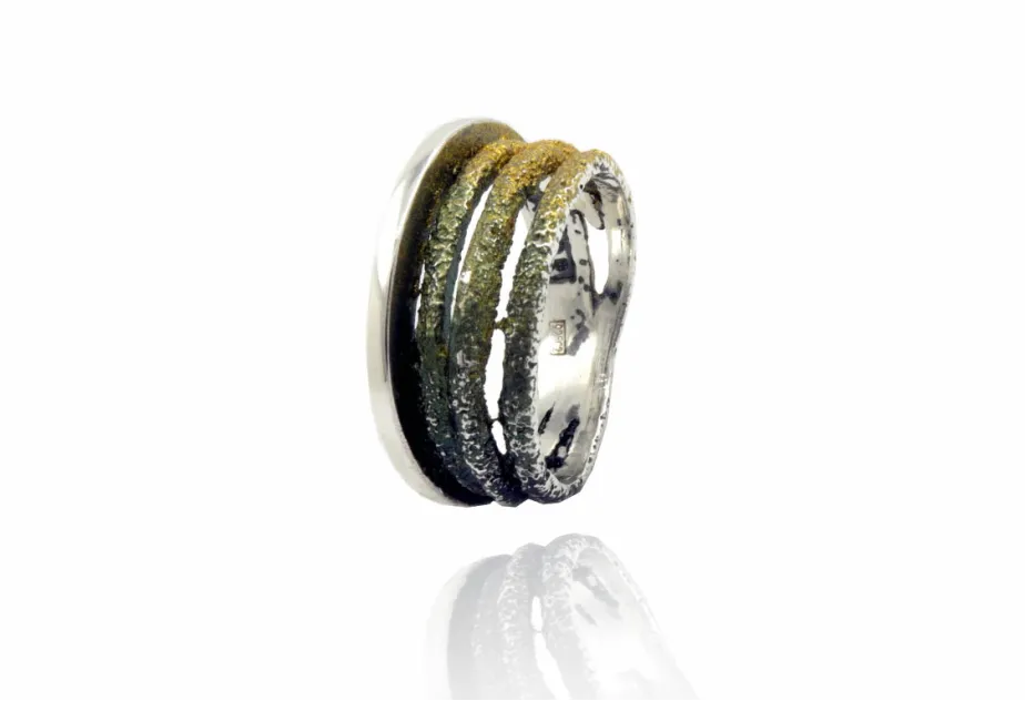 Anillo Dynamic Pequeño Verde Liquen