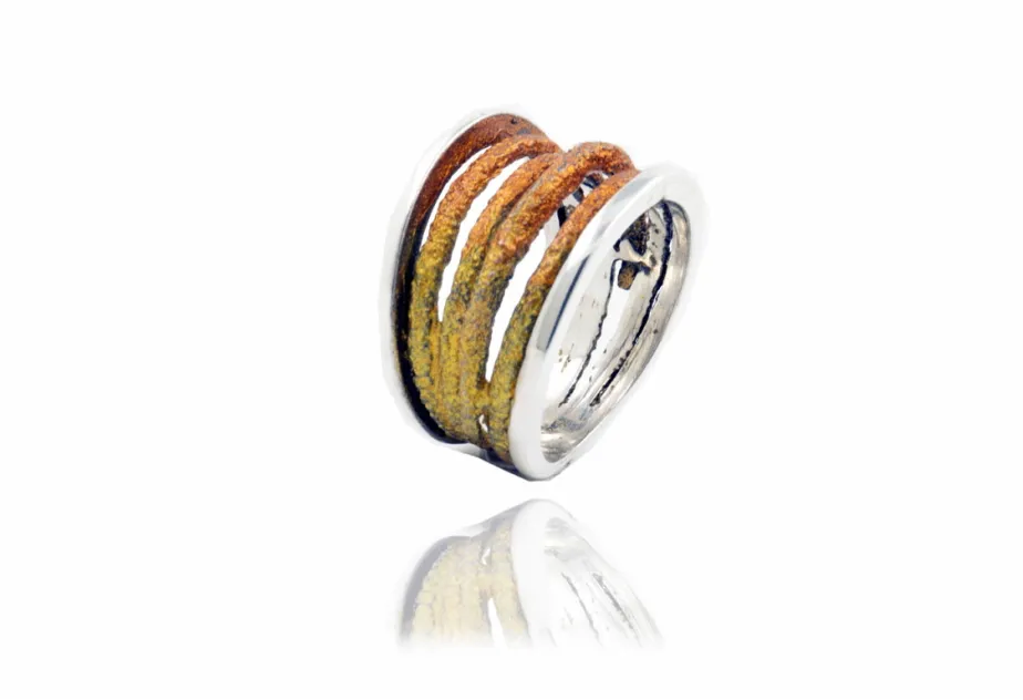 Anillo Dynamic Grande Ocre