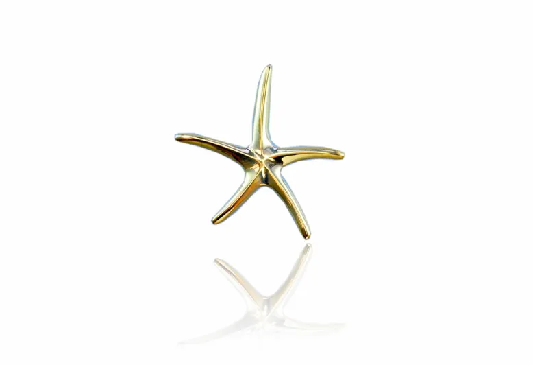 Penjoll estrella mar super gran baga radera, 2,5cm