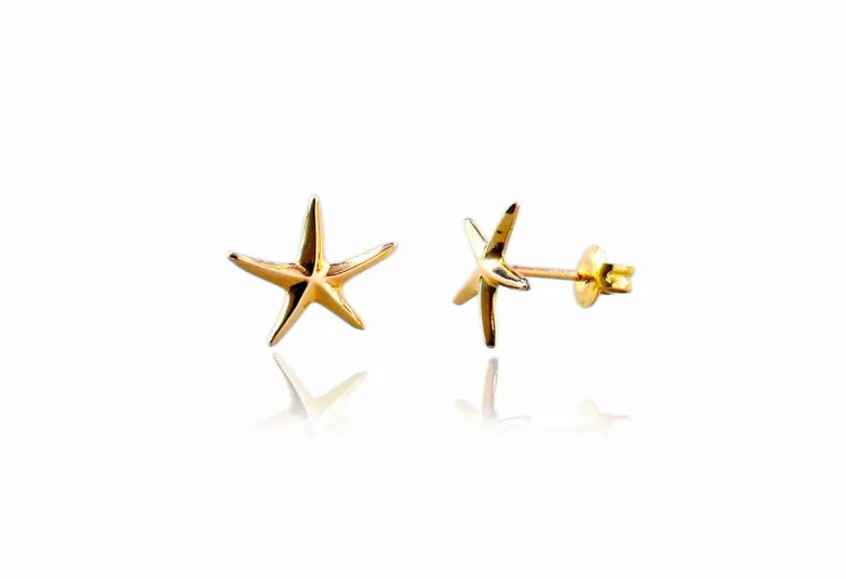 Pendientes estrella de mar pequeña