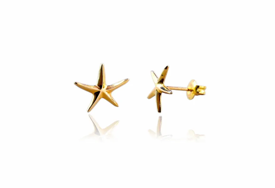 Pendientes estrella de mar pequeña