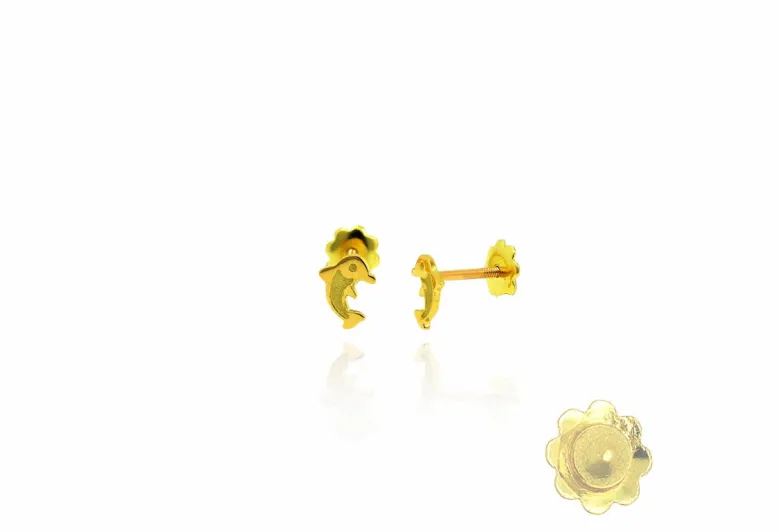 Pendientes delfin pequeño