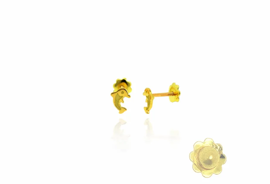 Pendientes delfin pequeño