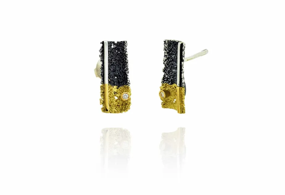 Osha silver&gold earrings